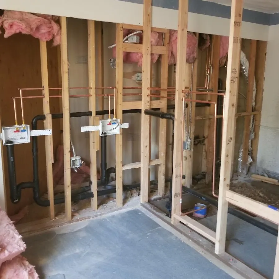 Copper pipe rough-in and plumbing installation in Prairie du Chien